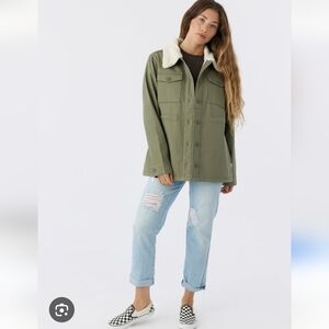 NWOT Hang Ten Utility Fleece Lined Plush Jacket